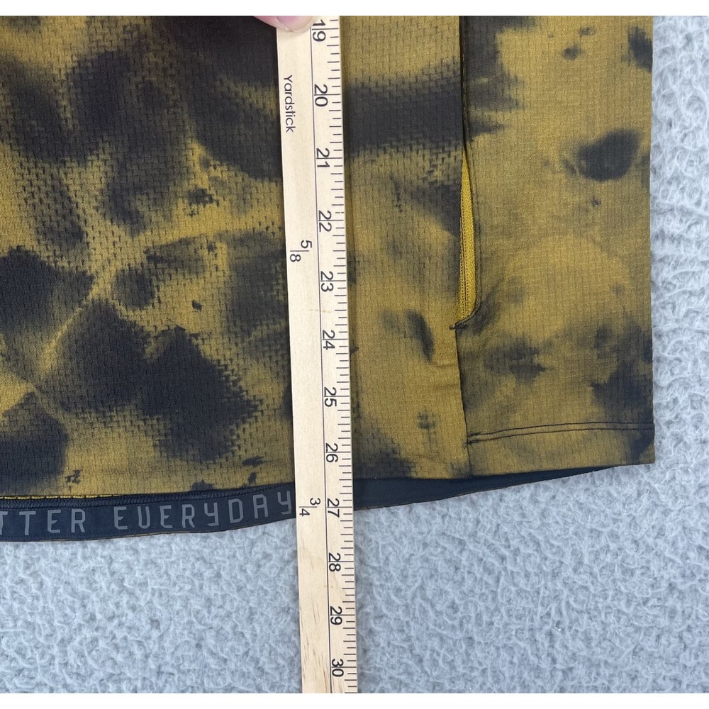 Lululemon Textured Tech Hoodie Mens Small Diamond Dye Gold Spice Black - Picture 14 of 15